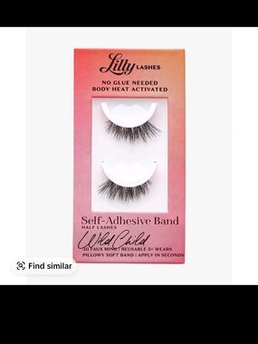 Lilly Lashes Wild Child Self-Adhesive Half Lashes - Black